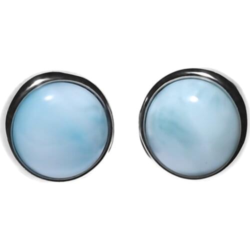 Sea Grain Stone Earring Sterling Silver