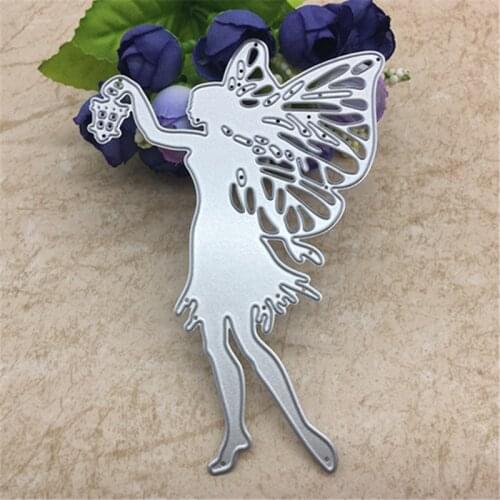 Light fly fairy with lamp Metal Cutting Dies Stencil Scrapbooking Photo Album Card Paper Embossing Craft DIY