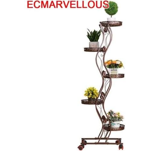 Outdoor Decoration Exterieur Metal Raflar Rek Planten Standaard Varanda Balcon Balkon Stand Iron Flower Shelf Plant Rack