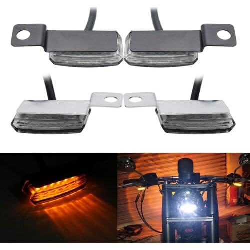 Waterproof Universal LED Turn Signal Light Mini Flowing Water Blinker Flashing Indicators For Harley Honda Cafe Scooter ATV
