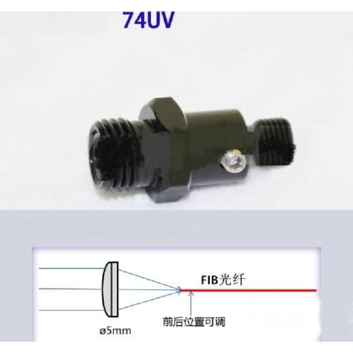 Fiber Collimator Quartz Fiber Focusing Lens SMA905 Lens Collimator Coupling Lens 74-UV