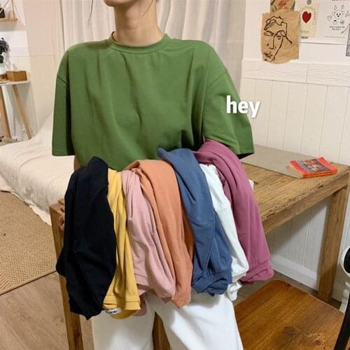 Woman Slim Fit T shirt Summer Cotton T Shirt Women Loose Style Solid Tee Shirt Female Short Sleeve Top Tees O-Neck T-shirt