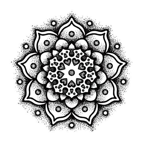 110MM×80MM Flower Imitation Indian Henna Tattoo Hand Back Wrist Ankle Shoulder Flower Silhouette Waterproof Tattoo Sticker