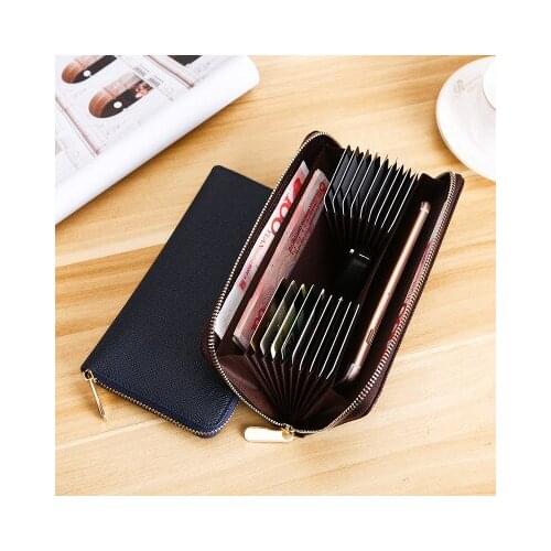 2018 Fashion Durable PU Men Organizer Wallets Wrist Clutch Card Holder Passport Travel Wallets Coin Purse