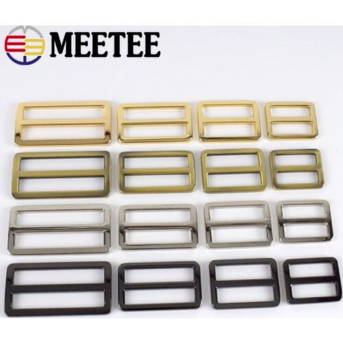 5/20pcs Metal Buckle for Bag Backpack Webbing Straps Slider Tri Glide Adjust Buckles Clasps DIY Leather Crafts Accessories F4-4