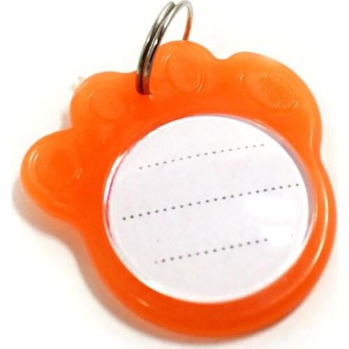 500pcs Fashion Message Plastic Anti-Lost Pet Tags Colorful Pendant Dog ID Cat Identity Tag Fluorescent At Night ZA5417