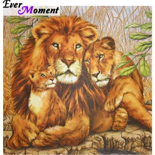5d diy diamond painting animals lion king diamond embroidery mosaic rhinestones gift for home decoration wall painting ASF675