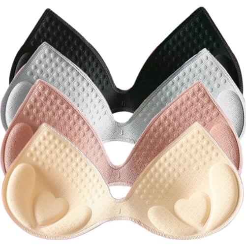 Thick Latex Bra Pads Push Up Breast Removeable Bra Padding Inserts Cups for Swimsuit Bikini Padding Invisible Padded