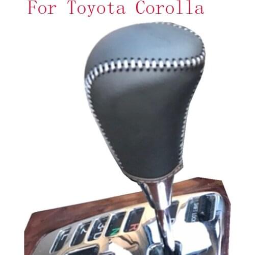 For Toyota Corolla 2004\2011 Gear Head Covers Interior Styling High Quality Leather Shift Knob Accessories