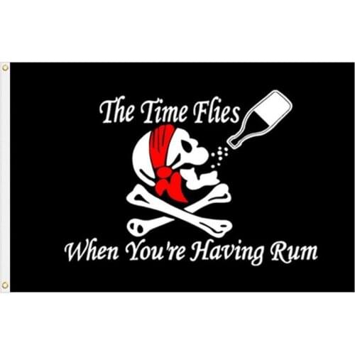 90*150cm Jolly Roger Skull Bone Drinking Pirate Flag For Wine Bar Tool Home Decoration Tool Polyester Flying Flag Drop Shipping