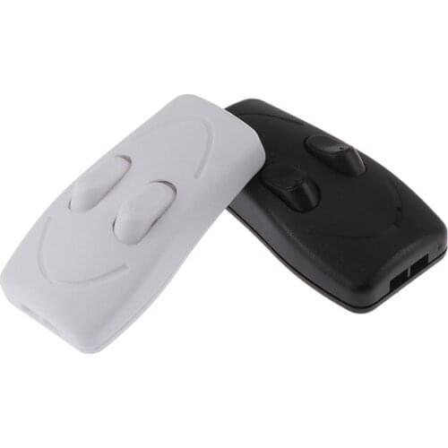 Good Quality Black White Lamp Double Control Switch CE Floor Light Table Lamp Push Button Switches Two-way Wholesale