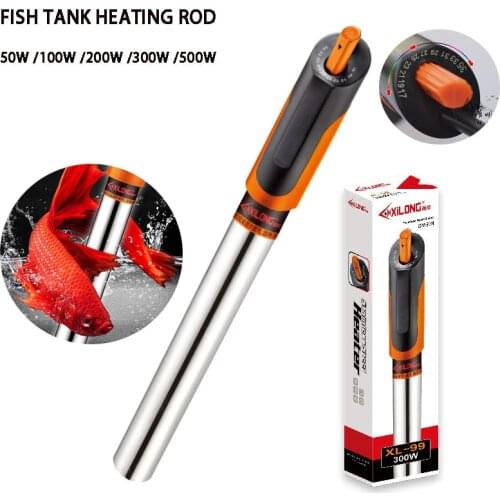 Stainless steel diving aquarium fish tank automatic constant temperature heating rod fish tank energy-saving heater 220V / 50Hz