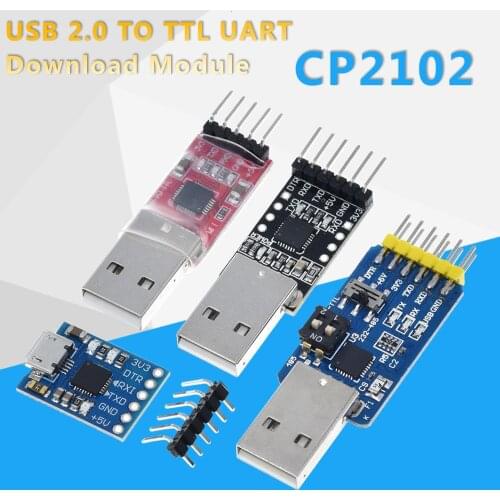 CP2102 USB 2.0 to UART TTL 5PIN Connector Module Serial Converter STC Replace FT232RL CH340G PL2303 CP9102X for Arduino Pro mini