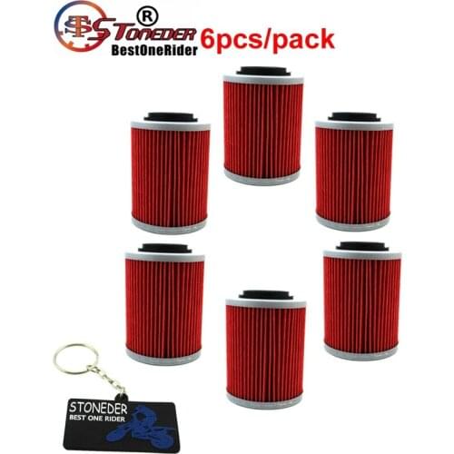 STONEDER 6x Oil Filter For BOMBARDIER DS650 SKI DOO SKANDIC V-800 RENEGADE 800 CAN-AM RENEGADE 850 X XC 570 1000R X MR 800R DPS