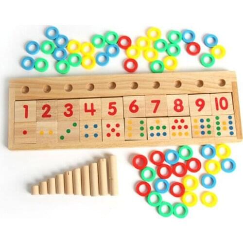 Math Toys Learning & Education baby toys Mathematics toys ogarithmic plate fancy cognitive wooden montessori toys wood blocks