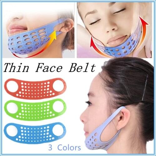 Multifunctional Professional Women Sleep Silica Gel Mesh Design Breathable Thin Face Bandage 3Colors
