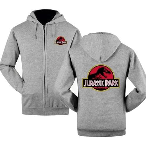 World Dinosaur Graphic Jersey JURASSIC PARK Mens Sweatshirts Youth Jogger Hooded Sportwear Winter Male Zipper Hoodies Jackets