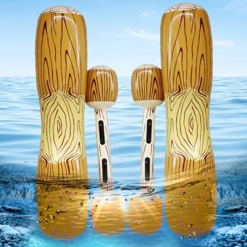 Inflatable Floating Water Toys Aerated Battle Logs, Adult Children Pool Party Water Sports Games Log Rafts Float