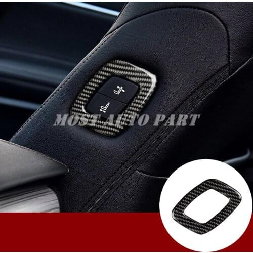 Carbon Fiber Passenger Seat Adjust Button Trim Cover For Toyota Camry 2018-2019 Car accesories interior Car decoration