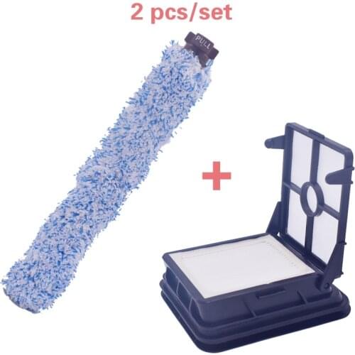 2 pieces/batch for wooden floor Brushroll and HEPA filters for bissell Crosswave 1785 vacuum cleaner parts #1608022&1608684