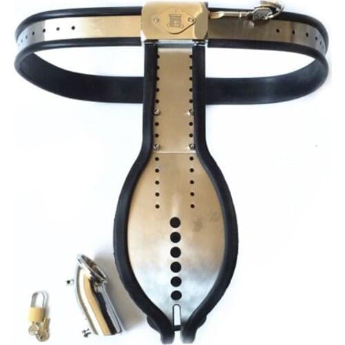 Detachable Penis Sleeve Cage Stainless Steel Silicone Male Chastity Belt Lock Cbt BDSM Sex Toys For Men Bondage Chastity Device