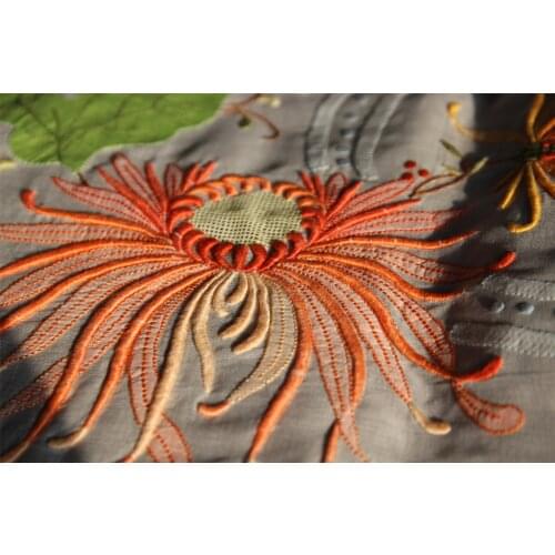 Glass Yarn Handmade Embroidered Table Cloth Embroidered Patch Cover Classic Embroidery Pad Embroidered Tablecloth