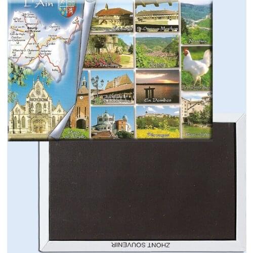 Tourist Memorabilia Gift Decoration Gift Photo Magnets 78*54mm Vintage Postcard of Eurpean Fridge Magnet 20046