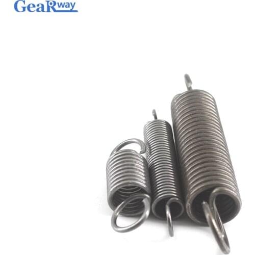 Gearway 2pcs Extension Spring 1.2mm Thickness Small Tension Springs 150/160/180/200/280/300mm Steel Long Extension Spring