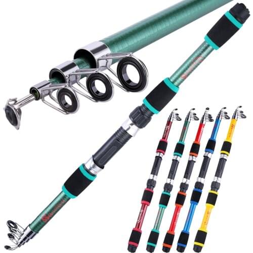 Sougayilang 1.8M Carp Fishing Rod Feeder Hard FRP Fiber Telescopic Fishing Rod Fishing Pole Portable Travel Rod Pesca