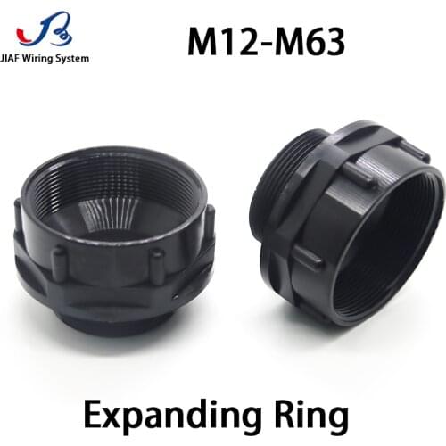 JIAF 10pcs Nylon EXpanding Ring M12 to 16 Black Shrink Ring M16 to M20 White Metric Thread Change Diameter Ring