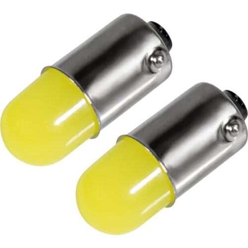 2pcs BA9S LED T4W H6W Car Interior Light License Plate Door Reading Lights Auto Dome Lamps White 12V