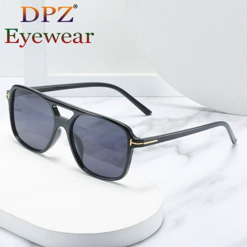 2021 Luxury Fashion Brand Design Tom T Men Women TAC Lens 90s Square Sunglasses Mirror Oculos Gafas Ocean LENS UV400 3885