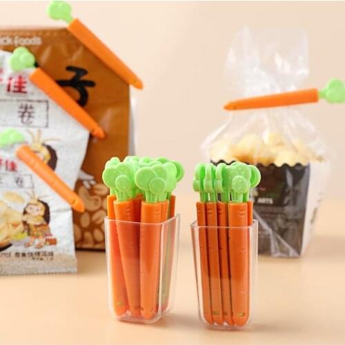 5/10pcs Food Sealed Fresh Clip Carrot Creative Box Refrigerator Kitchen Tools Snack Bag Storage Sealer Moisture-Proof And Corros