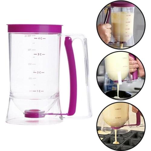 900ml Cupcake Pancake Cake Cream Dispenser Cake Mix Funnel Baking Measuring cup X3G1 Maker Tools Jug Cooking Essentials W7H7