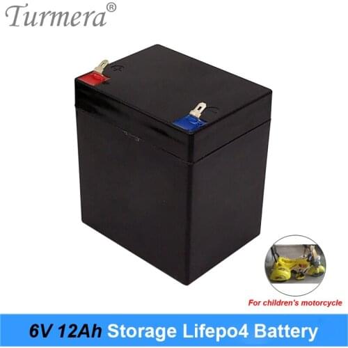 Turmera 6V 6AH Lifepo4 Battery Replace Storage Batteries for Children Electric Car and Motorcycle Electronic Emergency Light Use