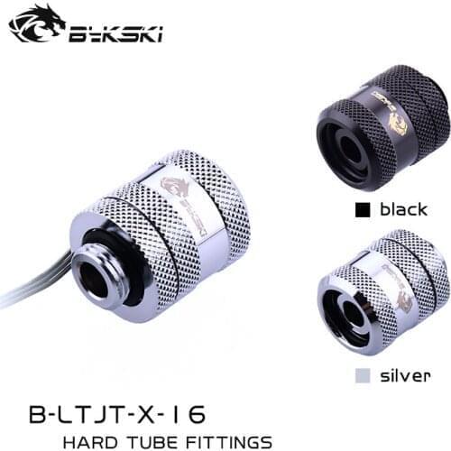Bykski B-LTJT-X-16 16mm Lighting Hard Tube Fittings G1/4 Diamond Pattern In-built Light For OD16mm Hard Tubes