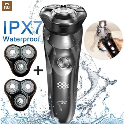 Xiaomi Electric Shaver Electric Razor Men IPX7 waterproof wett & Dry Dual Use LCD Display 3D Men beard Shaving Razor 5