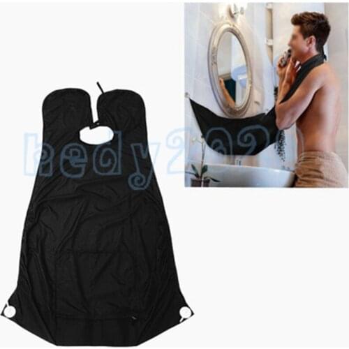 100Pcs 120x77cm Man Bathroom Apron Beard Apron Hair Shave Apron for Waterproof Polyester Household Cleaning