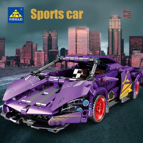 City Sport Racing Car Building Blocks Creator Expert Supercar Bricks Set Pull-back Vehicle Model Kids DIY Toys