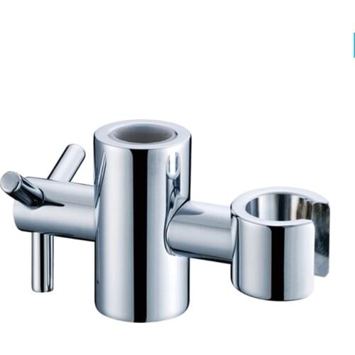 Stainless Steel Shower Bracket Hand Hold Height & Angle Adjustable 0.7/0.9 inch High Toughness Sprayer Holder On Bar