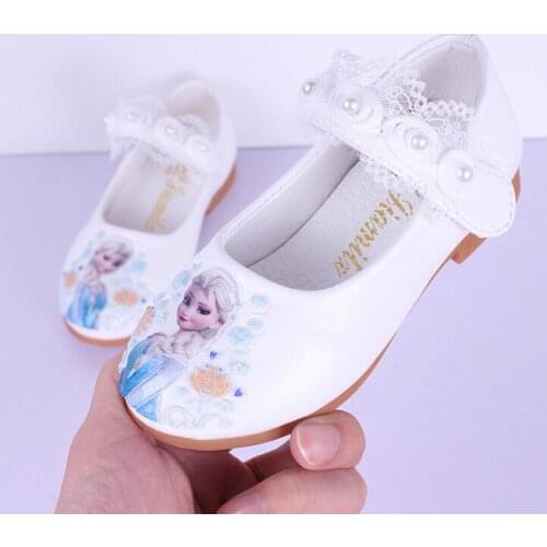 Fashion Princess Elsa Girls Shoes Kids Fashion Cartoon Kids Shoes Snow Queen Casual Children Shoes Girls Sneakers Size 26-35