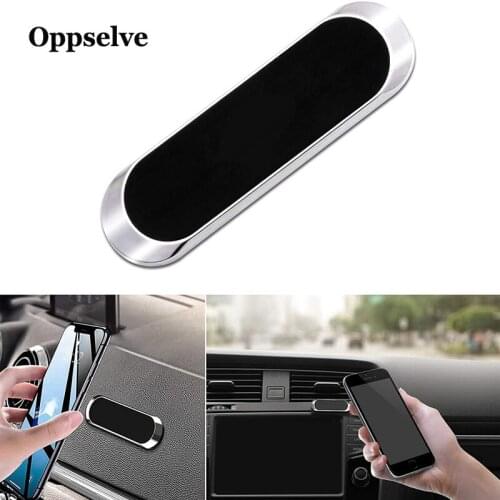 Magnetic Car Holder Strip Shape Holder For Xiaomi iPhone Metal Car Phone Holder Bracket Mobile Car Phone Holder Dashboard Holder