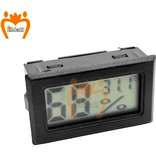 Mini Digital Humidity Meter Thermometer Hygrometer Sensor Gauge LCD Temperature Refrigerator Aquarium Monitoring Display Indoor
