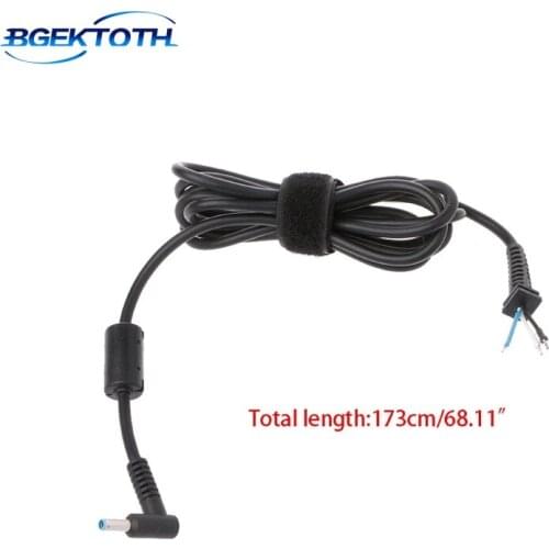 DC Tip Plug Small Round With Pin DC plug Right Angle Round Connector Laptop Power Cable For HP 4.5x3.0mm MAR20