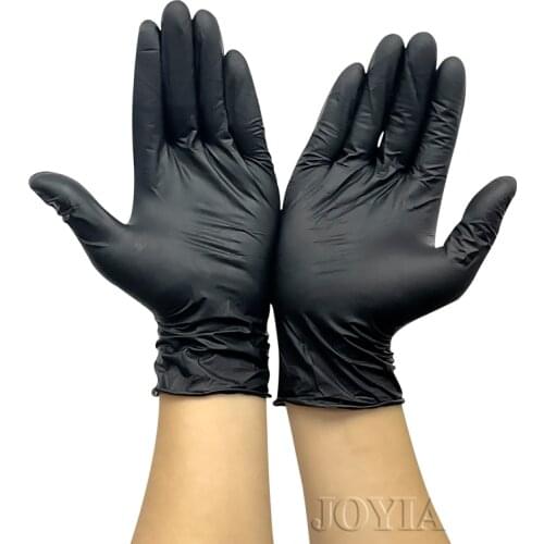 Disposable Gloves Black 100 50 20 pcs Latex Free Powder Free Glove Small Medium Large X-Large Nitrile Vinyl Synthetic No Box