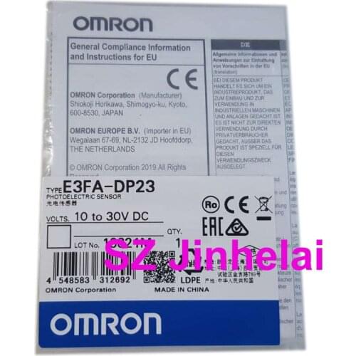 OMRON E3FA-DP23 Authentic Original PHOTOELECTRIC SWITCH PNP