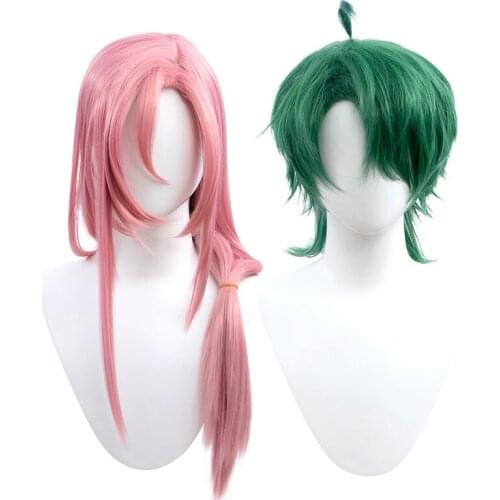 SK∞ the Infinity Cherry blossom Long Ping Cosplay Wig SK8 Nanjo Kojiro Short Green Heat Resistant Synthetic Hair Wig