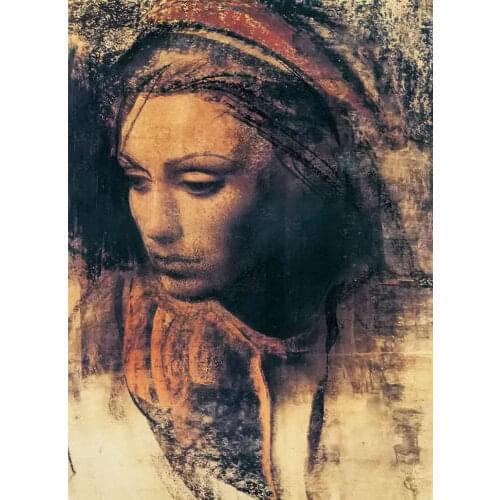 Stunning Oil painting pietro annigoni Los Sarah male portrait on canvas