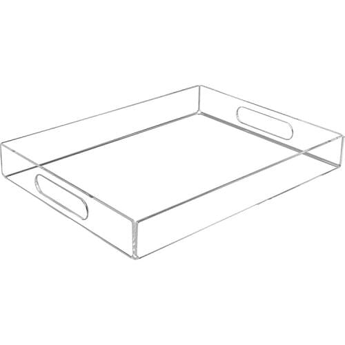 Transparent Acrylic Hotel Tea Tray Afternoon Tea Snack Tray Tea Breakfast Tray Household Multifunctional Tray