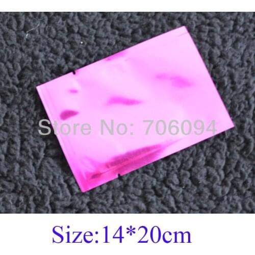 Size:14*20cm,300pcs/lot, Aluminum Foil Plastic Bag,Heat seal Aluminum foil bag,Plain pocket plastic gift Bag